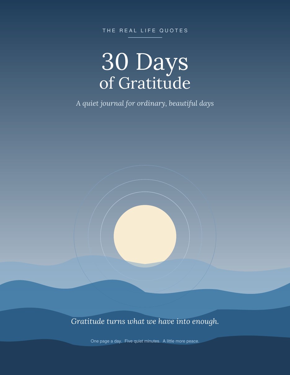 30 Days of Gratitude journal cover